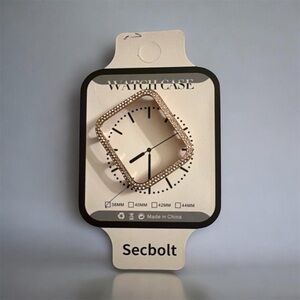 Rose Gold Rhinestone Apple Watch Case - 38mm